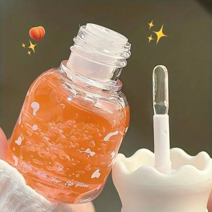 ARRX Cute Bottle Milk Can Waterproof Long Lasting Pink Lip Gloss With SPF20