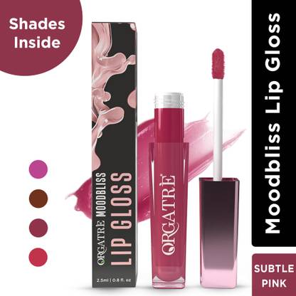 Orgatre Lip Gloss | Instant Shine, Plumped & Glossy Lips | Hydrating, Non-Sticky Formula
