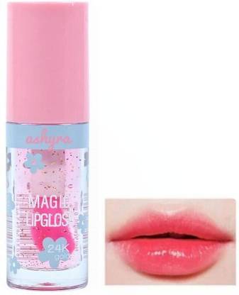 Ashyra Magic Lip Gloss with 24K Gold Flakes – Hydrating Shine (Pack of 1)