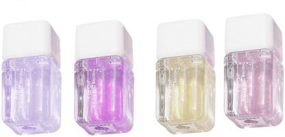 MYEONG Multi Color Mirror Water Lip Gloss Transparent Glass Lip Oil Combo