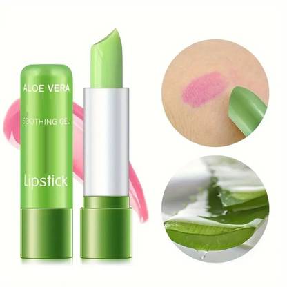 HUZURLU Color Changing Lip Balm Soothing & Moisture and soft lips lipbalm green