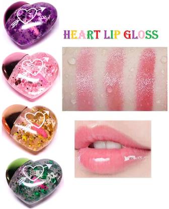 Arcanuy HEART SHAPED MINI GLITTER LIP GLOSS BALM