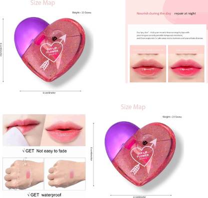 moan's Perfect Heart Shape Glossy Lip Gloss ( Set of 2)