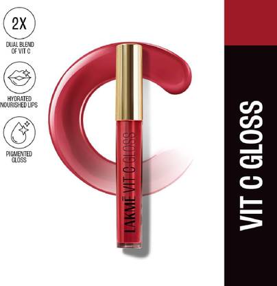 Lakmé SuperglowVIT-C Gloss-CherryRedC3-2.5ml