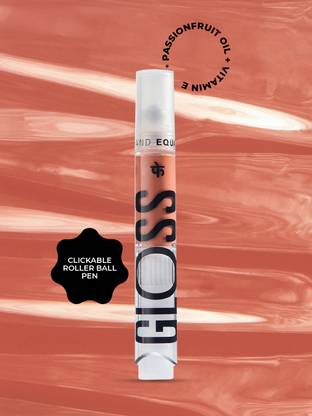 FAE Beauty Peachy Brown Hydrating Lip Gloss With Clickable Roller Ball Pen | Non Sticky