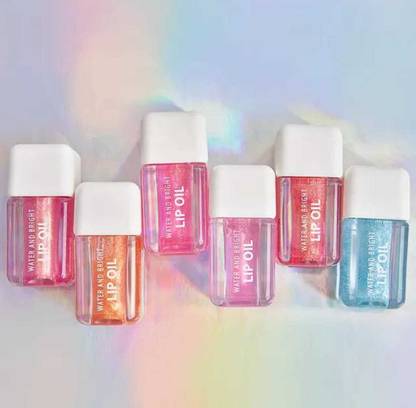 Ashyra Ultra-Hydrating Clear & Tinted Lip Oil for Glossy Finish (Pack of 6)