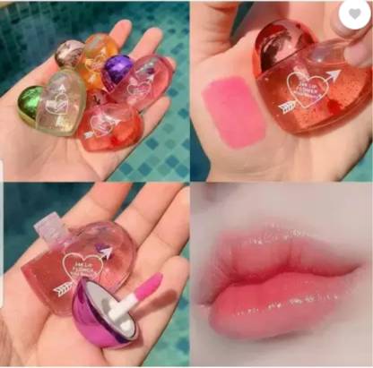 lintip Heart Shape Pink Lip Gloss Tint