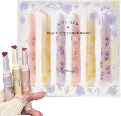 HANASUI Gegebear Love Lipstick Pencil Lip Mirror Water Light Moisturizing Lip Gloss