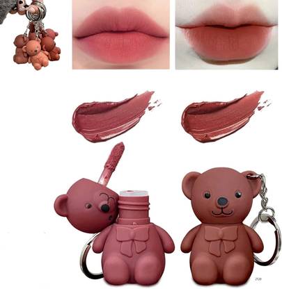 Morbee 2In1 Key Chain Bear Mist Matte Velvet Lipliner ( 2Pcs)T20