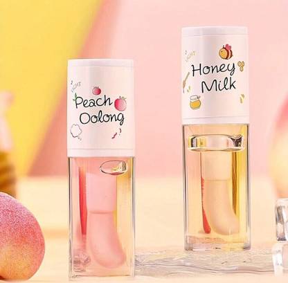 HSQ Sweet Peach Oolong Lip Oil – Natural Shine & Softness(pack of 2)