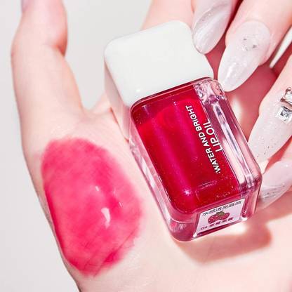 MYEONG Red Hydrating Lip Oil Plumping Lip Tint Moisturizing Lip Gloss