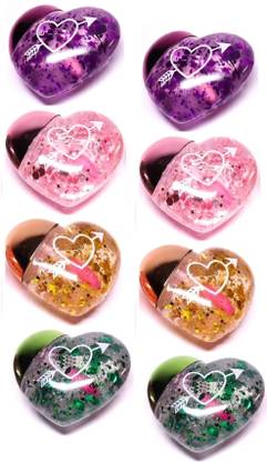 DARYUE New COMBO Heart Shape Lip Gloss Tint, For Dry And Chapped Lips water proof