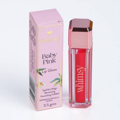 Whimsy Beauty Lip Gloss (Baby Pink) | Glossy & Hydrating Finish for Soft, Juicy Lips
