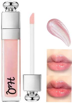HSQ High-Shine Clear Pink Lip Gloss – Hydrating & Volumizing Finish