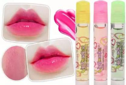 Hidden Beauty Color change Lip oil Natural Lip Smacker Liquid Lip Gloss Set of 3