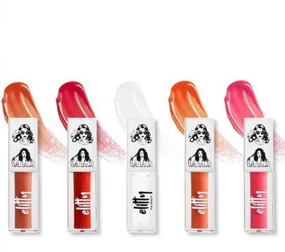Elitty Jelly Lips - Lip Gloss- Vitamin E, Long Lasting, Vegan - Liplove Combo