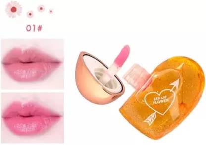 ARRX Heart Shape Pink Lip Gloss Lip Tint Golden Bells