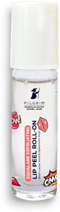 Pilgrim Squalane Exfoliating Lip Peel RollOn With Lactic & Hyaluronic Acid For Soft Lips