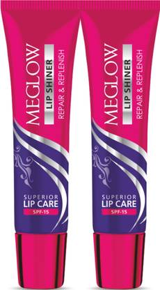 meglow Lip Shiner with SPF 15 for Repaired, Soft, Hydrated & Glossy Lips Everyday
