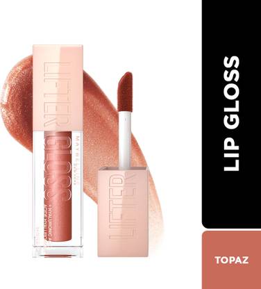 MAYBELLINE NEW YORK Lifter Gloss, Topaz | Moisturizing,Tinted Lip Gloss With Hyaluronic Acid, 5.4 ml