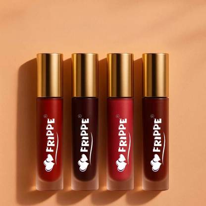 FRIPPE Cayenne Bloom matte ink bold lip color liquid lipstick combo pack of 4 peice