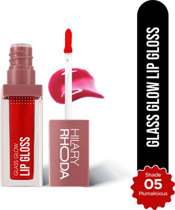 Hilary Rhoda Glass Glow Lip Gloss | Sheer Coverage & High Shine | Juicy & Plump Lips Gloss
