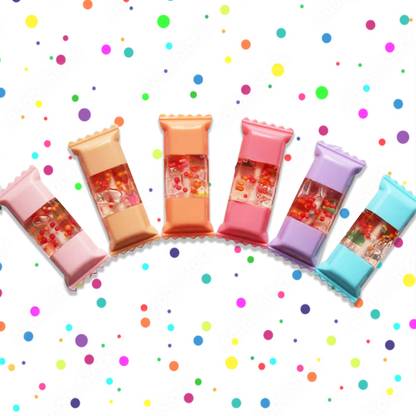 adbeni Candy Lip Gloss Tint Dry & Chapped Lips Cute Packaging Attractive, 3pc Assorted