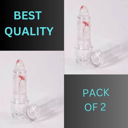lipray Waterproof Color Changing Flower Jelly Crystal Glossy Lipstick Set Of 2