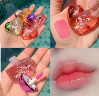 Earthcon Heart Shape Pink Lip Gloss Tint (5 ml, Piinkish)
