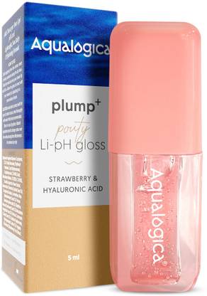 Aqualogica Peach Vanilla Plump+ Pouty Li-pH Gloss with Strawberry & Hyaluronic Acid