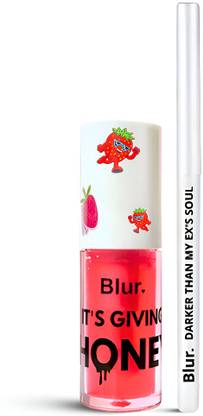 Blur India Juicy Lip Oil + Lip Liner Combo | Plum Lip Liner & Grape Lip Oil
