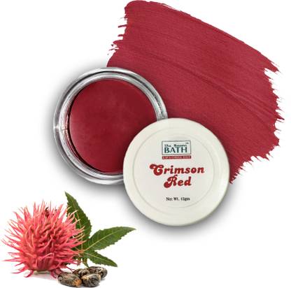 The Boom bath Lip & Cheek Tint | 3 in 1 Tint Blush for Lips, Cheeks & Eyelids | Moisture Lock Crimson Red