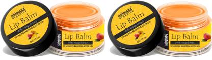DONNARA organics Mango Extract Lip Balm For Dry, Cracked & Chapped Lips Pack of 2 Unit of 15g