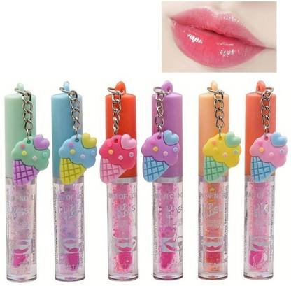 Ashyra Ice Cream Bottle Cap Lip Gloss (Pack of 6)