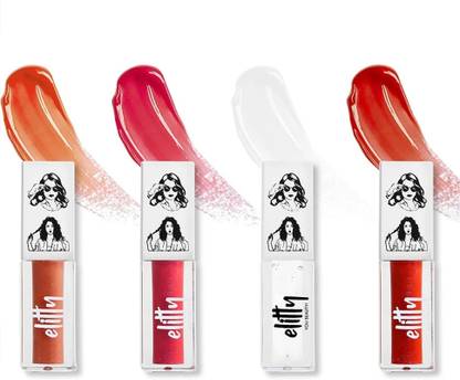 Elitty Jelly Lips - Lip Gloss- Vitamin E, Long Lasting, Vegan - Cupcake Combo