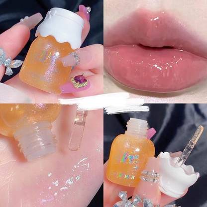 ARRX Milk Can Bottle Color Changing Pink Shine Long lasting Lip Gloss Mango