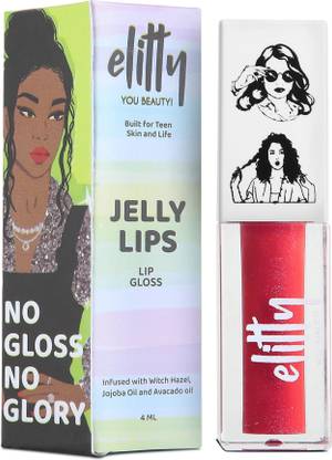 Elitty Lip Gloss For High Shine, Glossy Finish and Hydrating (Pretty Salty)