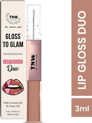 TNW - The Natural Wash Gloss To Glam Nourishing Lip Gloss Duo | Brown | 1.5ml*1.5ml