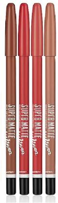 Facejewel Matte Glimmerstick Lipliner Multicolor 4pcs Set