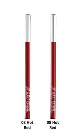FLENGO Lip Liner Pencil Long Lasting Pigmented Definer Waterproof Formula-Hot Red