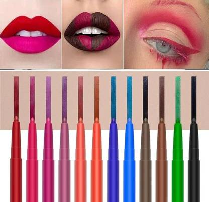 Neycare WATERPROOF MATTE FINISH MULTI COLOR LINER FOR LIP MAKEUP SET OF 12