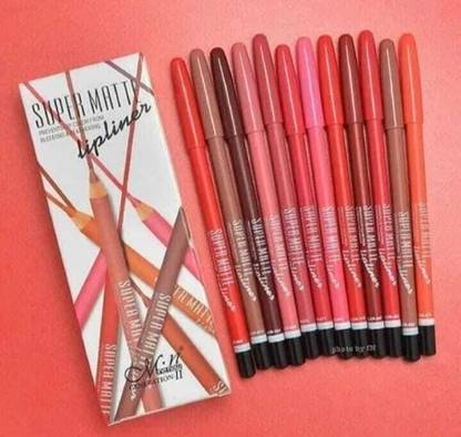 LIpaboma Matte Lip Liner Pencil - Set of 12