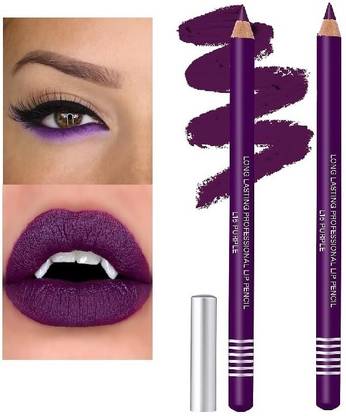 BLUEMERMAID PROFESSIONAL BEST PURPLE LIP & EYE LINER MATTE FINISH HIGH PIGMENT FORMULA