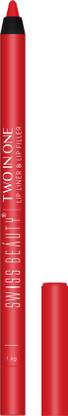 SWISS BEAUTY Two in One Lip Liner & Lip Filler Hot Red 09