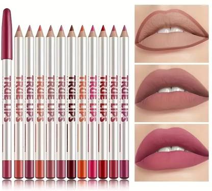 MYEONG Waterproof Professional Multicolored Matte Super Lip Liner Pencil
