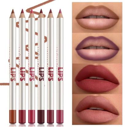 GULGLOW99 Lips Long-Lasting Waterproof Lip Liner Set, Natural Finish, All Skin Types
