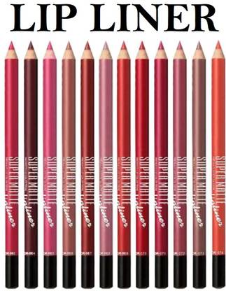 Amaryllis Best Lip liner Pencil Set, Smudge Free, Waterproof