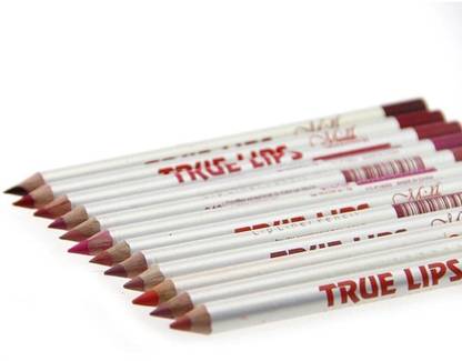 House Of Huda Smudgeproof Professional Lip Liner Pencil Matte Finish (Pack of 12) In 12 Shades