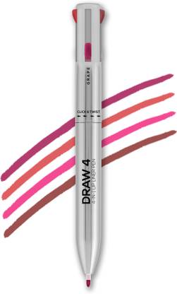 Renee Draw 4 4-IN-1 Lip Liner Pen - Four Shades In One Stick - Matte Finish Texture