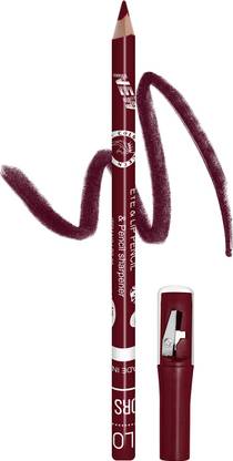 COLORS QUEEN 2 in 1 Eyeliner & Lip Liner Pencil with Sharpener Long Lasting Matte Lip Pencil